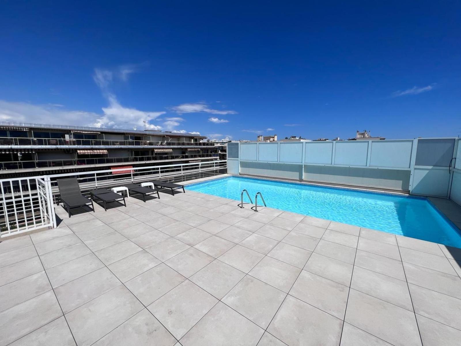 Villa D'Este - Apt 4 Prs - Clim - 300M Plage - Piscine-Parking En Option Juan-les-Pins Exteriér fotografie